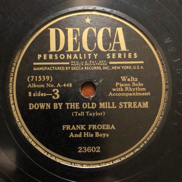 Frank Froeba I Wonder Who's Kissing Her Now 78 RPM Vinyl or Shellac Record '46 - Picture 4 of 6
